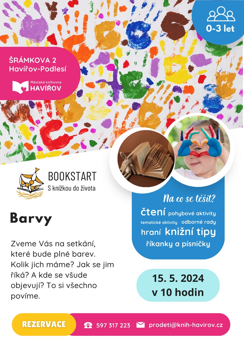 Pozvánka na akci Bookstart: Barvy