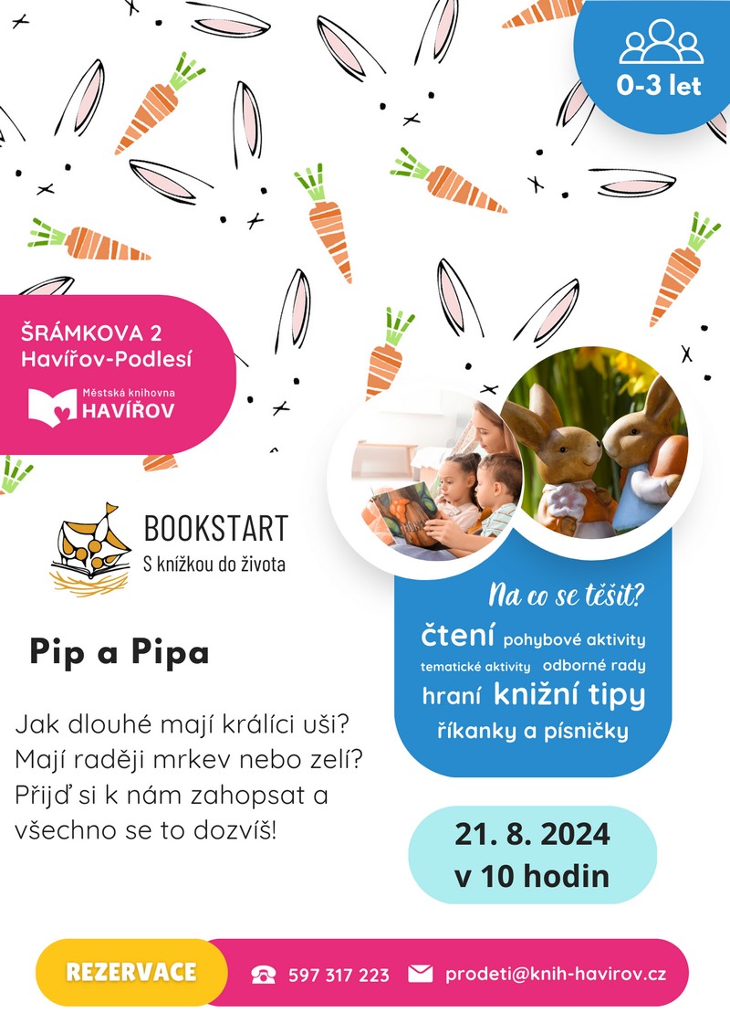 Pozvánka na Bookstart: Pip a Pipa