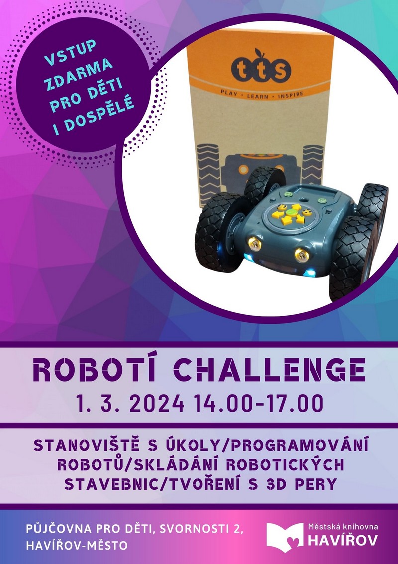 Pozvánka na akci Roboherna - robotí challenge