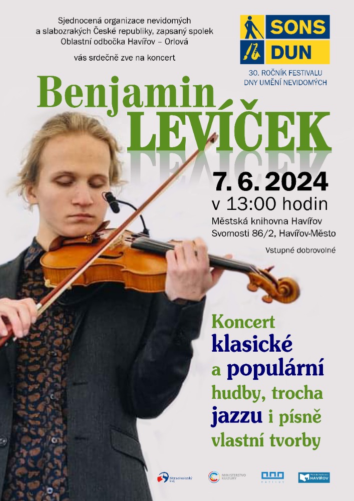Pozvánka na Koncert Benjamina Levíčka