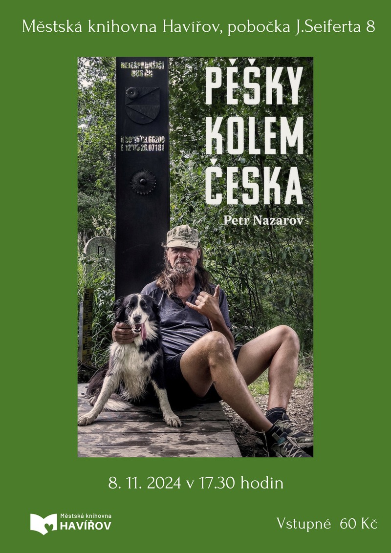 Pozvánka na besedu Pěšky kolem Česka