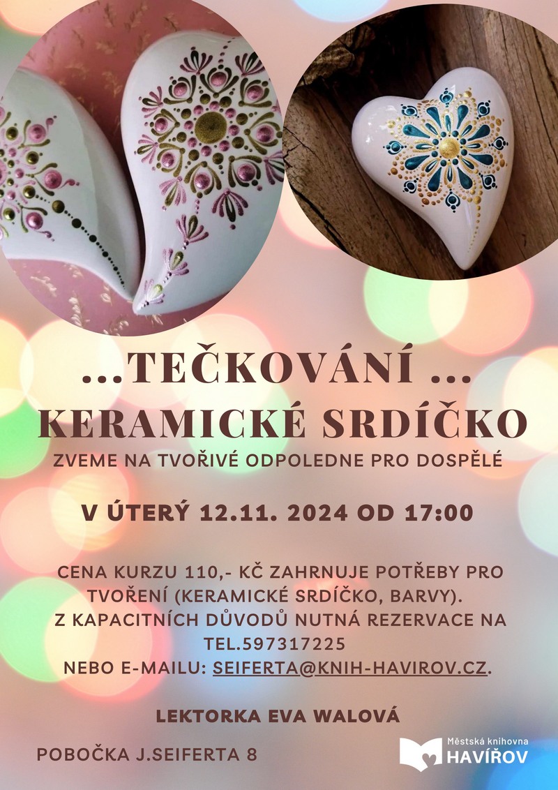 Pozvánka na workshop Keramické srdíčko