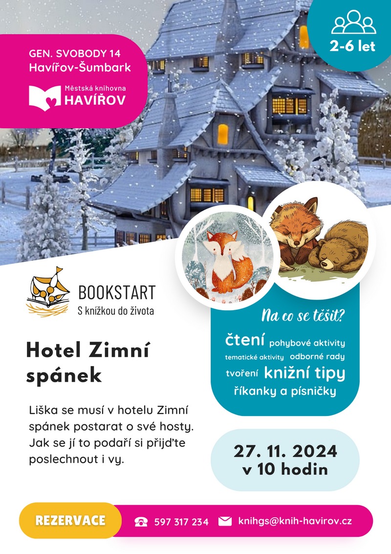 Pozvánka na Bookstart: Hotel Zimní spánek