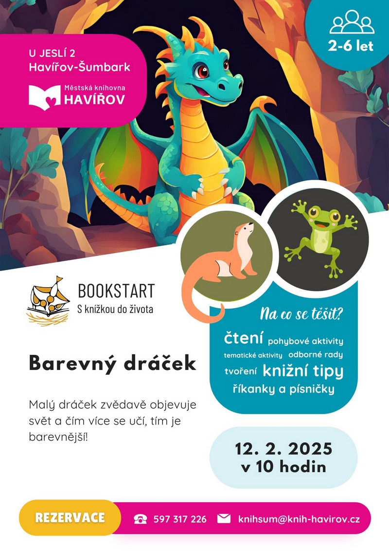 Pozvánka na Bookstart: Barevný dráček