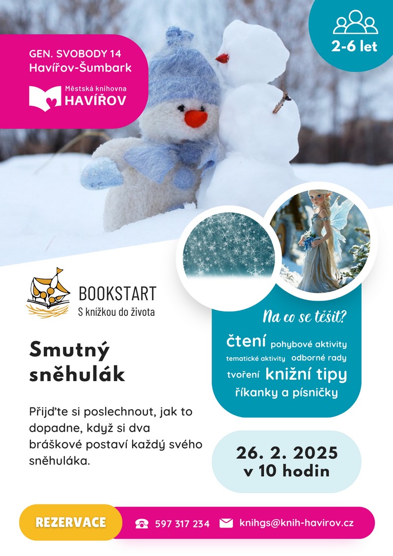 Pozvánka na Bookstart: Smutný sněhulák