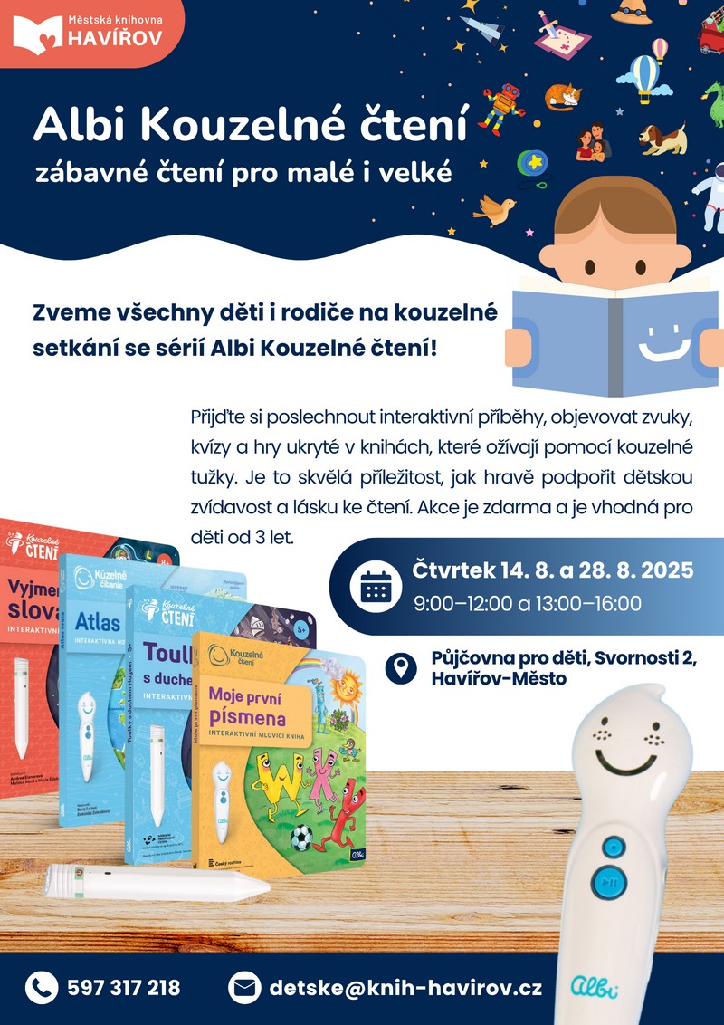 Pozvánka na Albi kouzelné čtení
