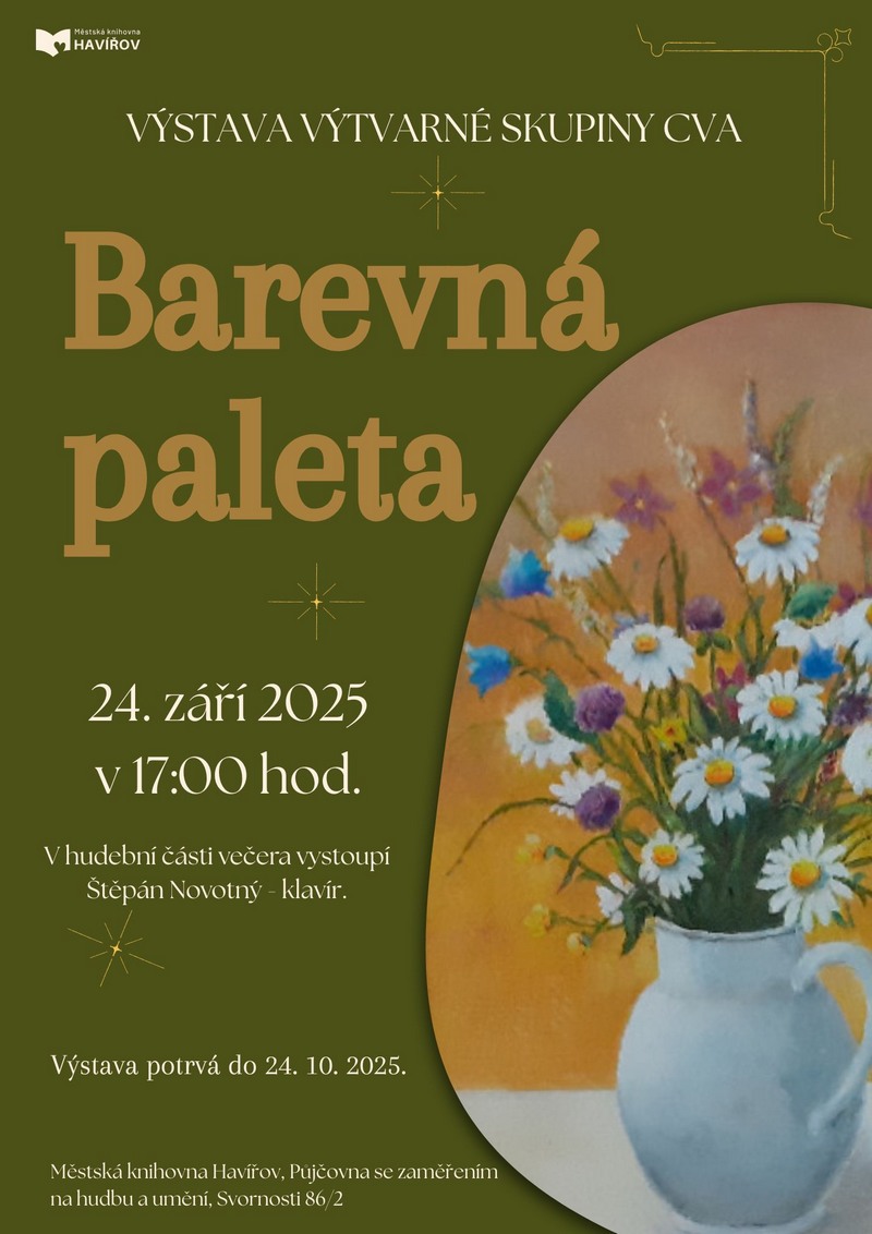 Pozvánka na výstavu Barevná paleta 2025