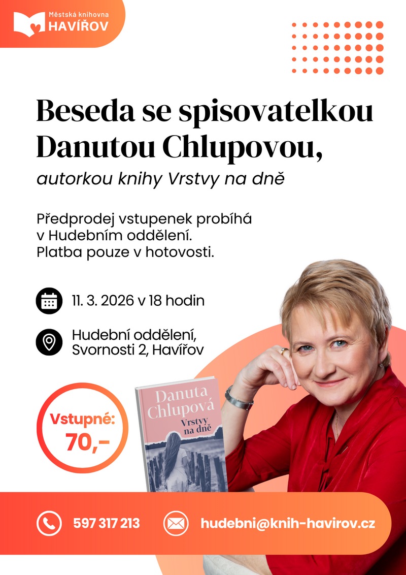 Pozvánka na besedu s Danutou Chlupovou