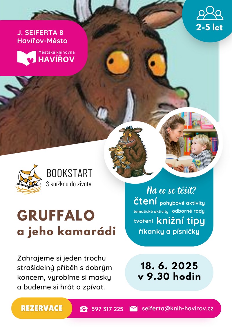 Pozvánka na Bookstart - Gruffalo