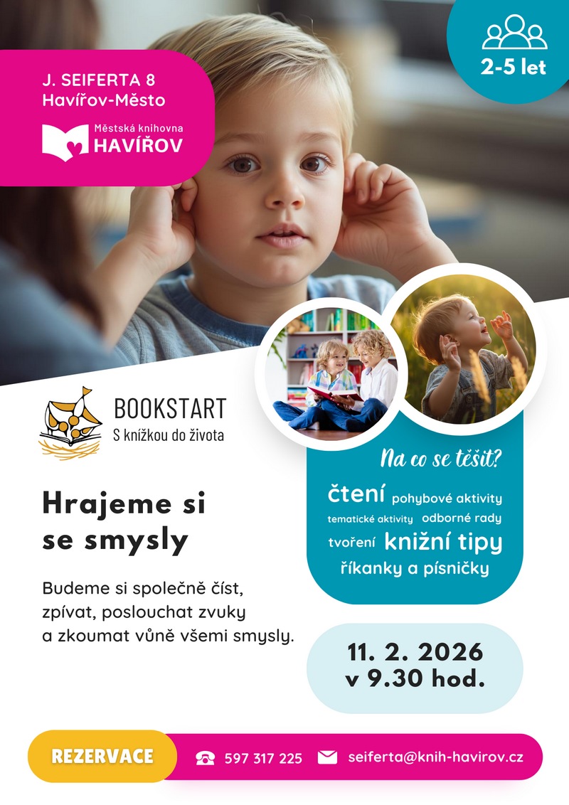Pozvánka na Bookstart - Hrajeme si se smysly