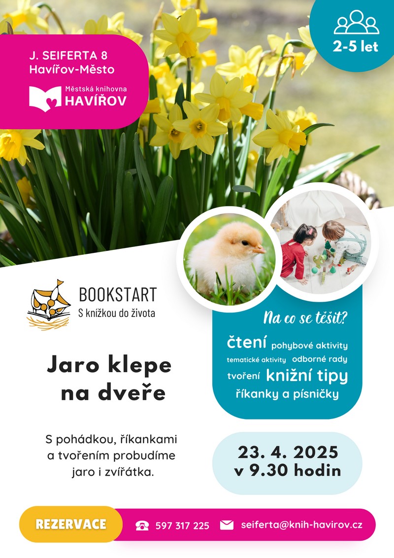 Pozvánka na Bookstart: Jaro klepe na dveře