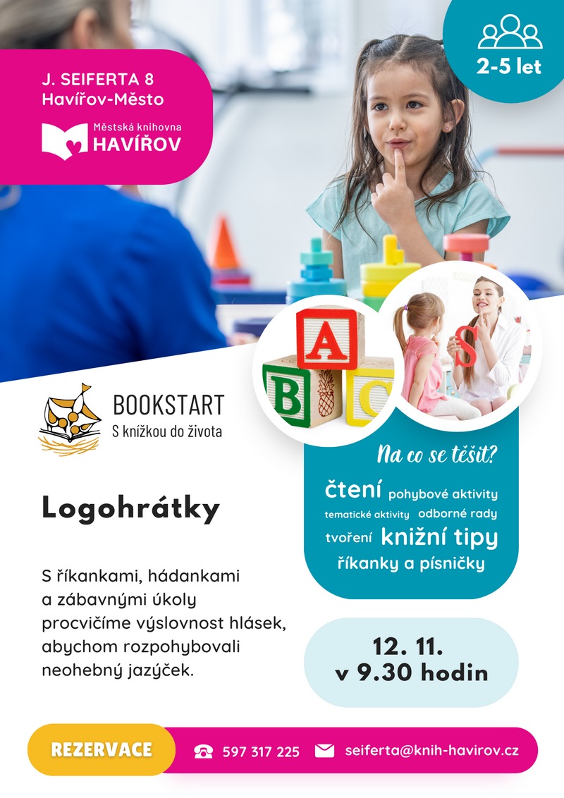 Pozvánka na Bookstart - Logohrátky