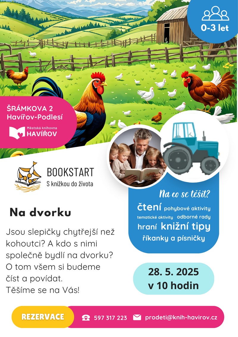 Pozvánka na Bookstart: Na dvorku