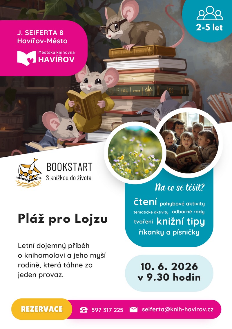 Pozvánka na Bookstart - Pláž pro Lojzu