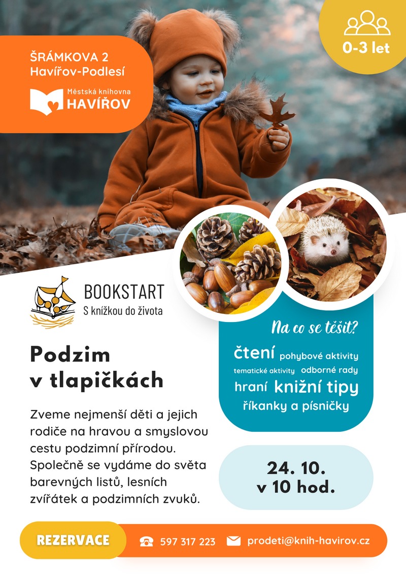 Pozvánka na Bookstart - Podzim v tlapičkách