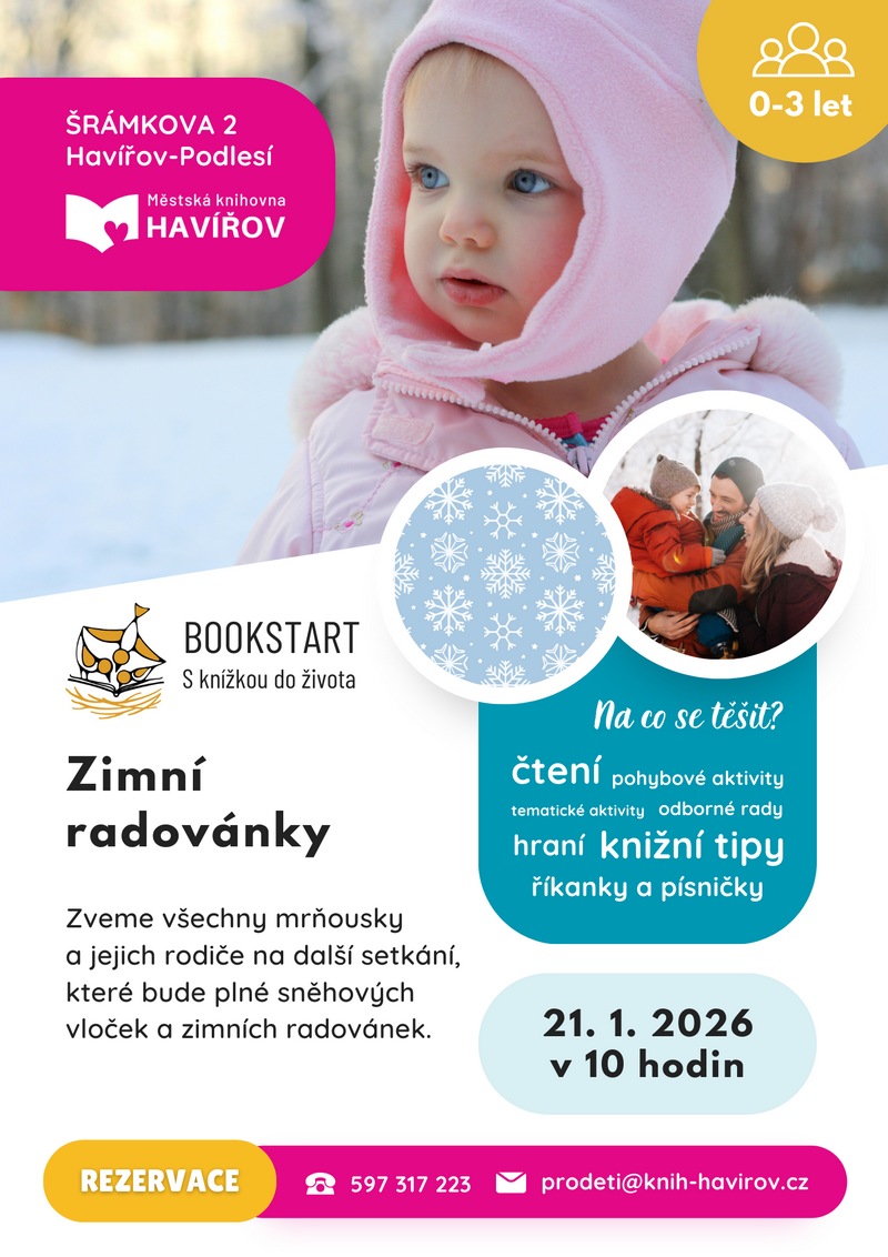 Pozvánka na Bookstart - Zimní radovánky