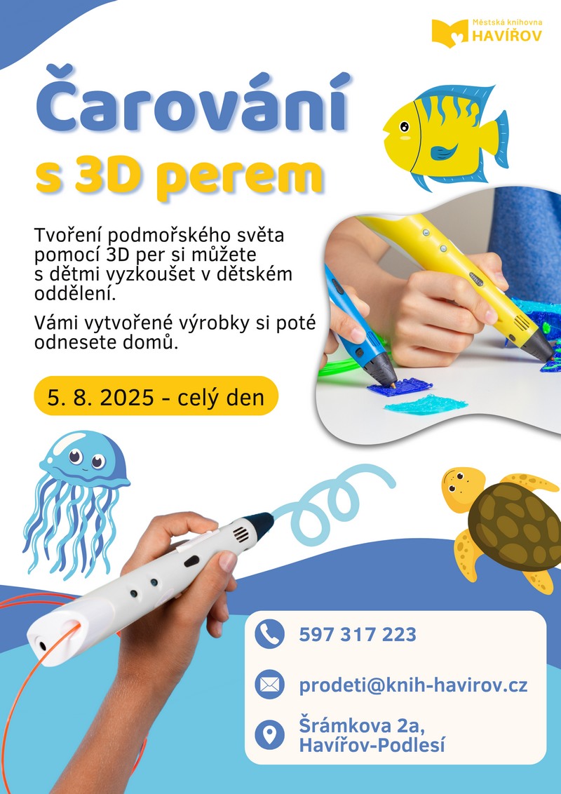 Pozvánka na Čarování s 3D perem