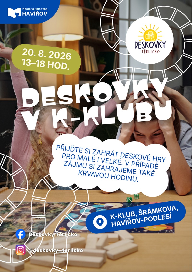 Pozvánka na Deskovky v K-klubu