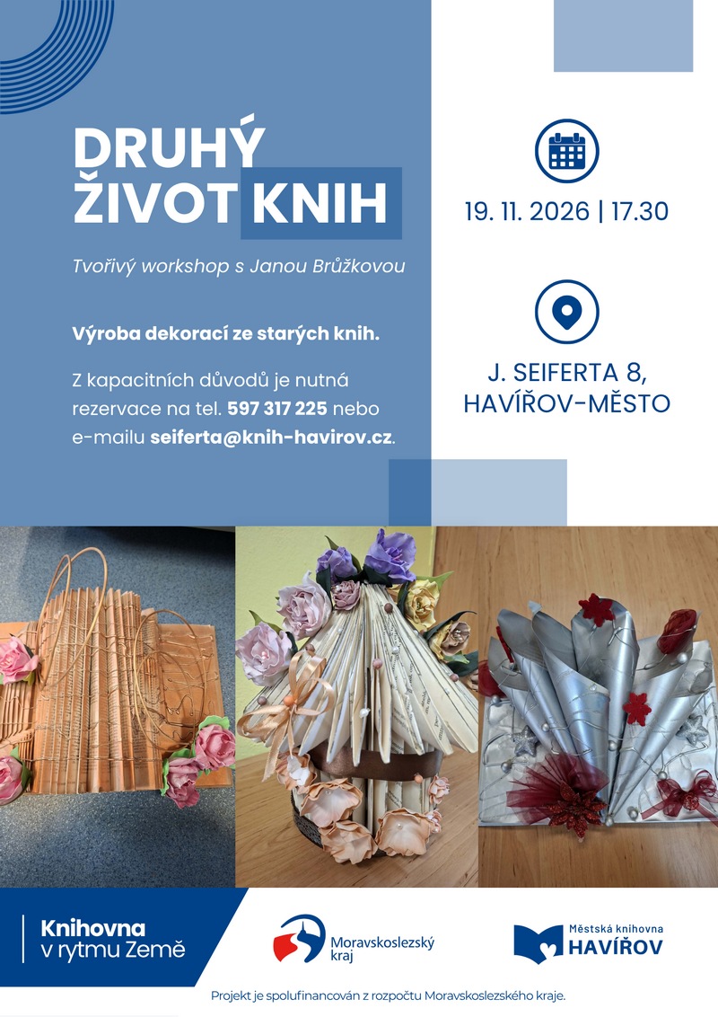 Pozvánka na workshop Druhý život knih