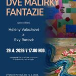 Pozvánka na výstavu Dvě malířky fantazie