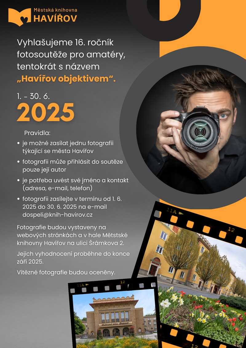 Plakát k fotosoutěži Havířov objektivem