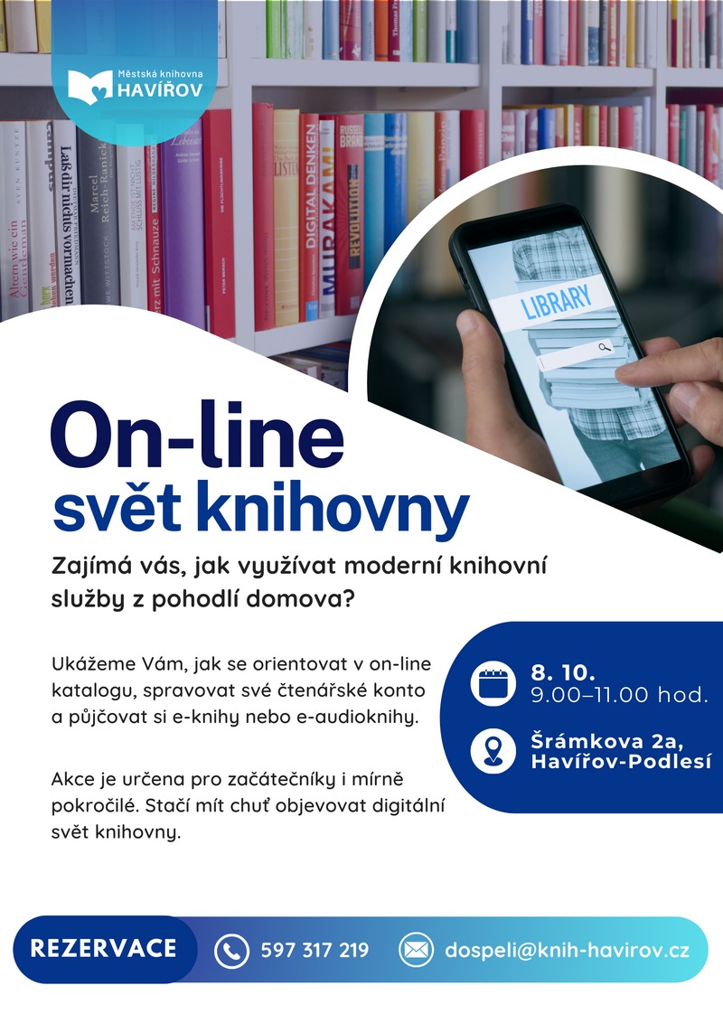Pozvánka na kurz Jak na on-line svět knihovny