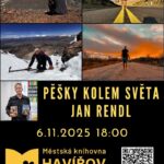Pozvánka na besedu Jan Rendl - Pěšky kolem světa