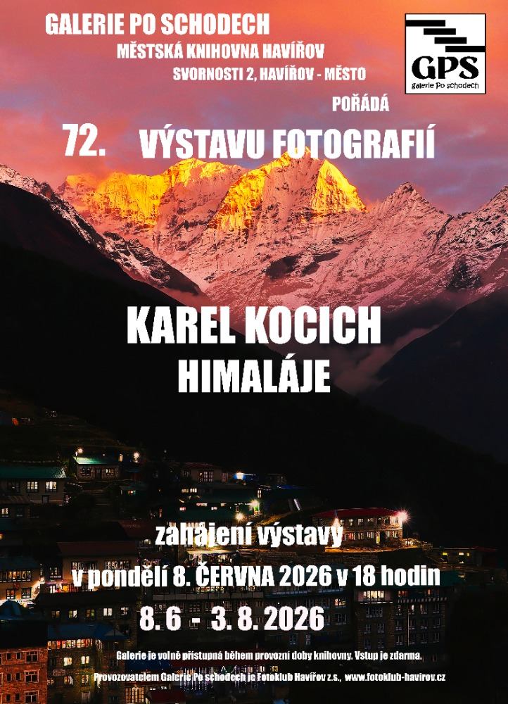 Pozvánka na výstavu Karel Kocich - Himaláje