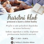 Pozvánka na Posezení u karet a dobré knihy