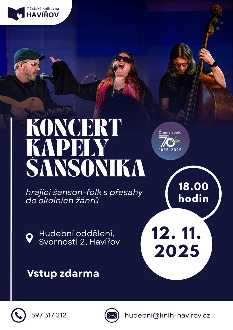 Pozvánka na Koncert kapely Šansonika