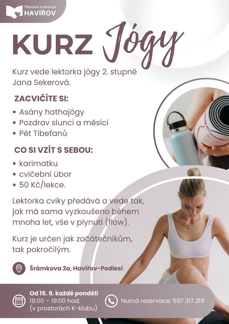 Pozvánka na Kurz jógy