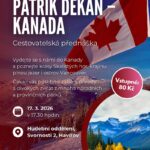 Pozvánka na besedu Patrika Dekana - Kanada