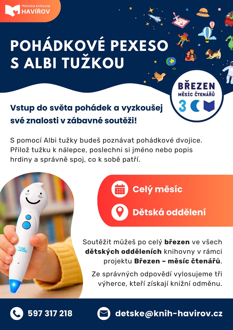 Pozvánka na Pohádkové pexeso s Albi tužkou