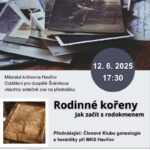 Pozvánka na přednášku Rodinné kořeny