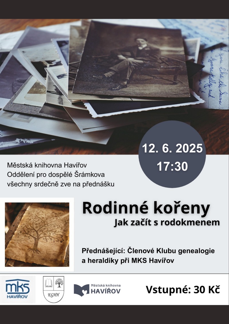 Pozvánka na přednášku Rodinné kořeny