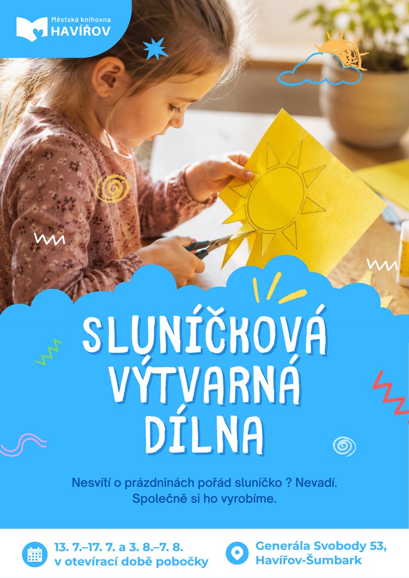 Pozvánka na Sluníčkovou výtvarnou dílnu