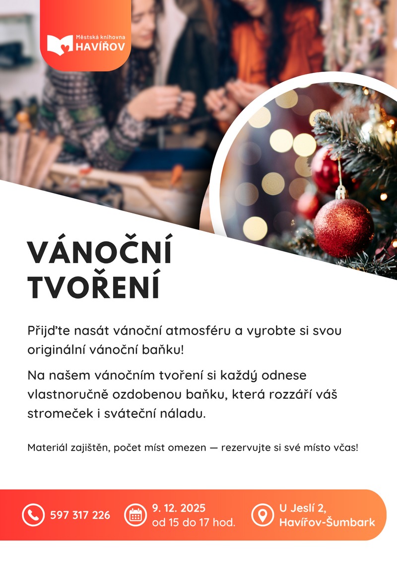 Pozvánka na vánoční tvoření