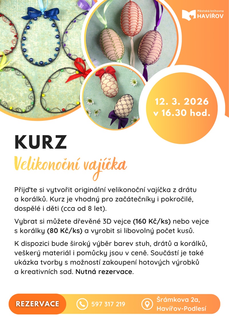 Pozvánka na kurz Velikonoční vajíčka