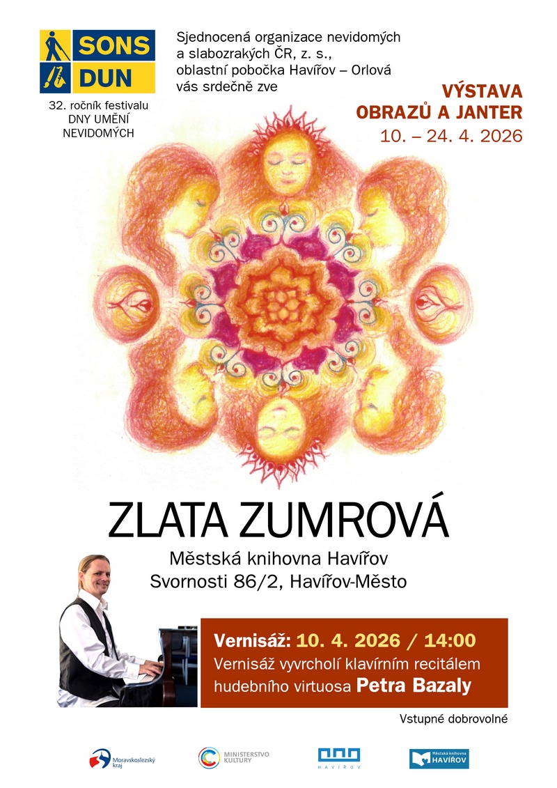 Pozvánka na Dny umění nevidomých